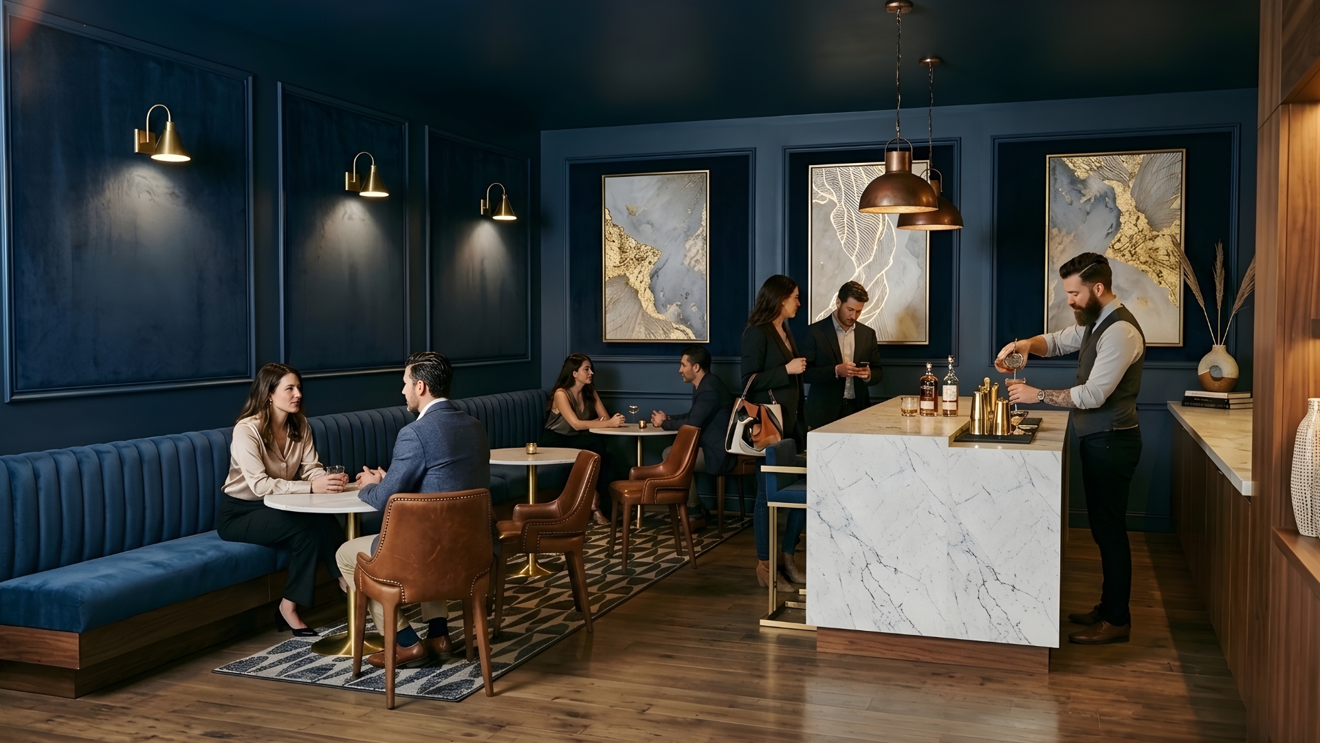 Santé Apartments — Speakeasy social lounge